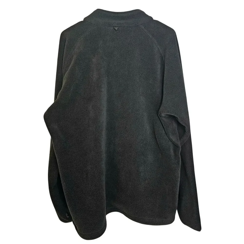 Helly Hansen Mens Black Fleece Casual Outdoor Utility Jacket Size XXL